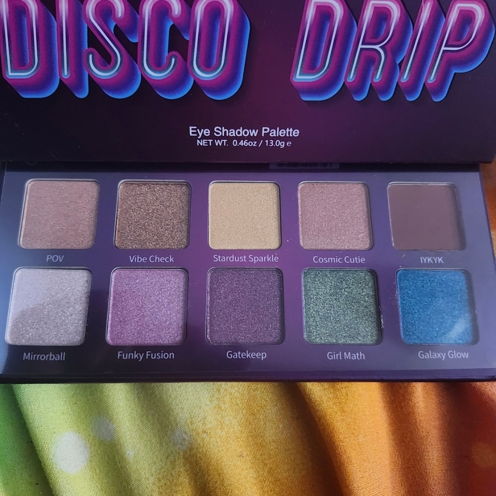 Disco Drip Eye Shadow Palette - Vibrant Multi-Color Shades